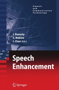Imagen de portada: Speech Enhancement 1st edition 9783540240396
