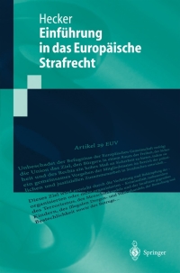 Cover image: Europäisches Strafrecht 9783540216698