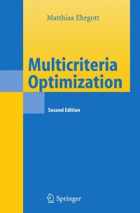Cover image: Multicriteria Optimization 2nd edition 9783540213987