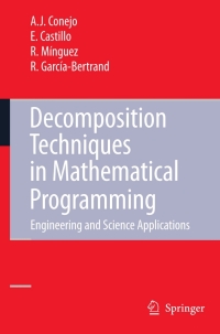 Imagen de portada: Decomposition Techniques in Mathematical Programming 9783540276852