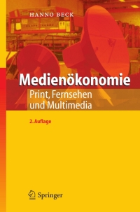 Imagen de portada: Medienökonomie 2nd edition 9783540249849