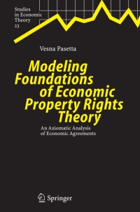 Cover image: Modeling Foundations of Economic Property Rights Theory 9783540245520