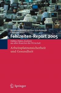 Cover image: Fehlzeiten-Report 2005 1st edition 9783540279709