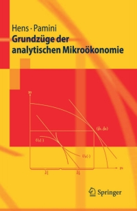 Cover image: Grundzüge der analytischen Mikroökonomie 9783540281573