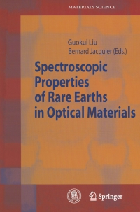 Titelbild: Spectroscopic Properties of Rare Earths in Optical Materials 1st edition 9783540238867