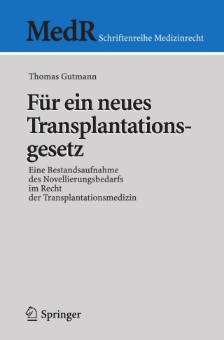 Cover image: Für ein neues Transplantationsgesetz 9783540282839