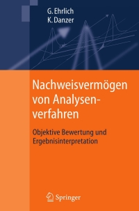 صورة الغلاف: Nachweisvermögen von Analysenverfahren 9783540284345