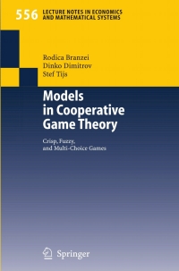 Imagen de portada: Models in Cooperative Game Theory 9783540260820