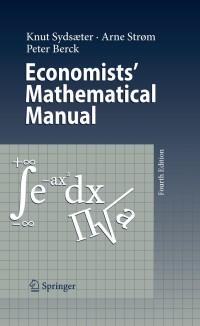 表紙画像: Economists' Mathematical Manual 4th edition 9783540260882