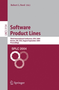 Titelbild: Software Product Lines 1st edition 9783540229186