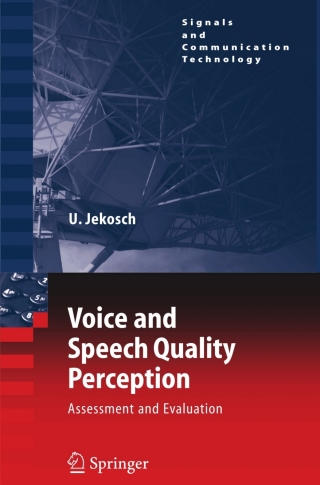 Imagen de portada: Voice and Speech Quality Perception 9783540240952