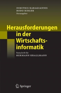 Imagen de portada: Herausforderungen in der Wirtschaftsinformatik 1st edition 9783540289067