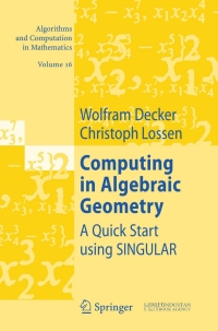 Cover image: Computing in Algebraic Geometry 9783540289920