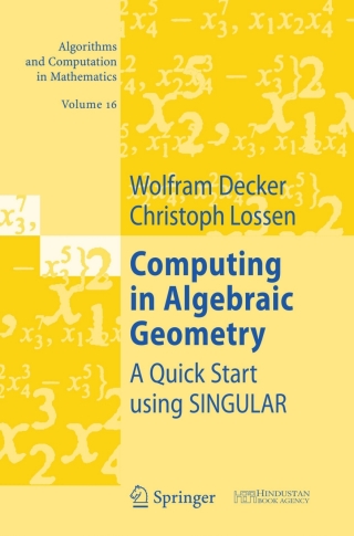Omslagafbeelding: Computing in Algebraic Geometry 9783540289920
