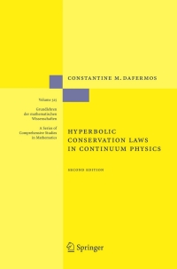 Titelbild: Hyperbolic Conservation Laws in Continuum Physics 2nd edition 9783540254522