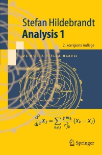 Cover image: Analysis 1 2nd edition 9783540253686
