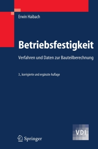Immagine di copertina: Betriebsfestigkeit 3rd edition 9783540293637
