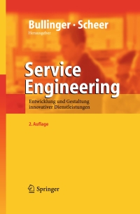 Cover image: Service Engineering 2nd edition 9783540253242