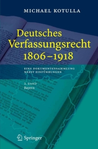 Cover image: Deutsches Verfassungsrecht 1806 - 1918 9783540294948