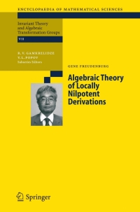 صورة الغلاف: Algebraic Theory of Locally Nilpotent Derivations 9783540295211