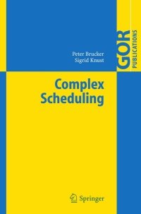 Cover image: Complex Scheduling 9783540295457