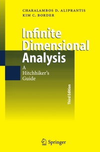 Imagen de portada: Infinite Dimensional Analysis 3rd edition 9783540295860