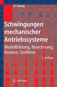 Imagen de portada: Schwingungen mechanischer Antriebssysteme 2nd edition 9783540260240