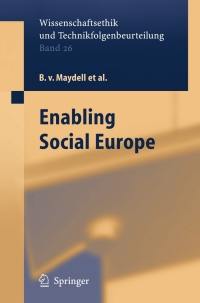 Cover image: Enabling Social Europe 9783540297710