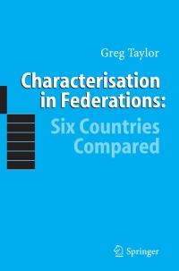 Imagen de portada: Characterisation in Federations: Six Countries Compared 9783540271918