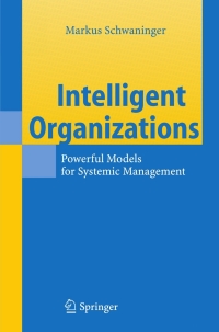 Immagine di copertina: Intelligent Organizations 9783540298762