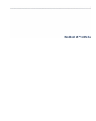 Cover image: Handbook of Print Media 1st edition 9783540673262