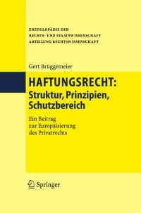 Cover image: Haftungsrecht 9783540299080