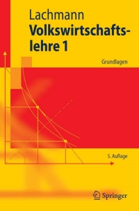 Cover image: Volkswirtschaftslehre 1 5th edition 9783540300861