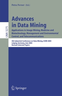 Cover image: Advances in Data Mining 1st edition 9783540240549