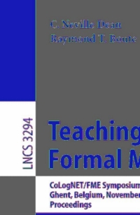 صورة الغلاف: Teaching Formal Methods 1st edition 9783540236115