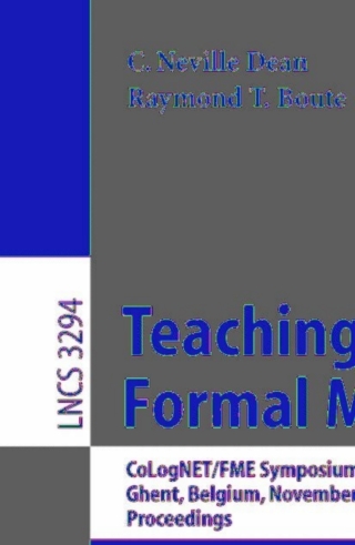 Imagen de portada: Teaching Formal Methods 1st edition 9783540236115