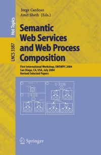 Cover image: Semantic Web Services and Web Process Composition 1st edition 9783540243281