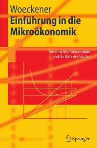 Imagen de portada: Einführung in die Mikroökonomik 9783540305965
