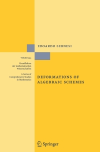 Cover image: Deformations of Algebraic Schemes 9783642067877