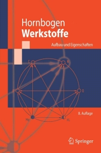 Cover image: Werkstoffe 8th edition 9783540307235