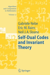 Cover image: Self-Dual Codes and Invariant Theory 9783540307297