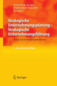 Cover image: Strategische Unternehmungsplanung - Strategische Unternehmungsführung 9th edition 9783540235750