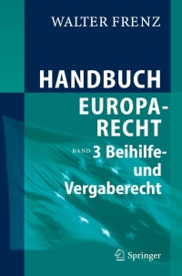 Cover image: Handbuch Europarecht 9783540310587