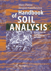Cover image: Handbook of Soil Analysis 9783540312109
