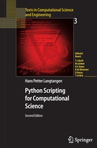 Cover image: Python Scripting for Computational Science 2nd edition 9783540294153