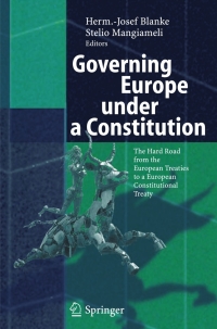 Imagen de portada: Governing Europe under a Constitution 9783540240426