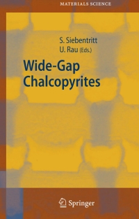 Imagen de portada: Wide-Gap Chalcopyrites 1st edition 9783540244974
