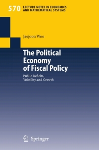 Titelbild: The Political Economy of Fiscal Policy 9783540296409