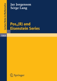 صورة الغلاف: Posn(R) and Eisenstein Series 9783540257875