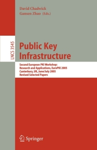 Immagine di copertina: Public Key Infrastructure 1st edition 9783540280620